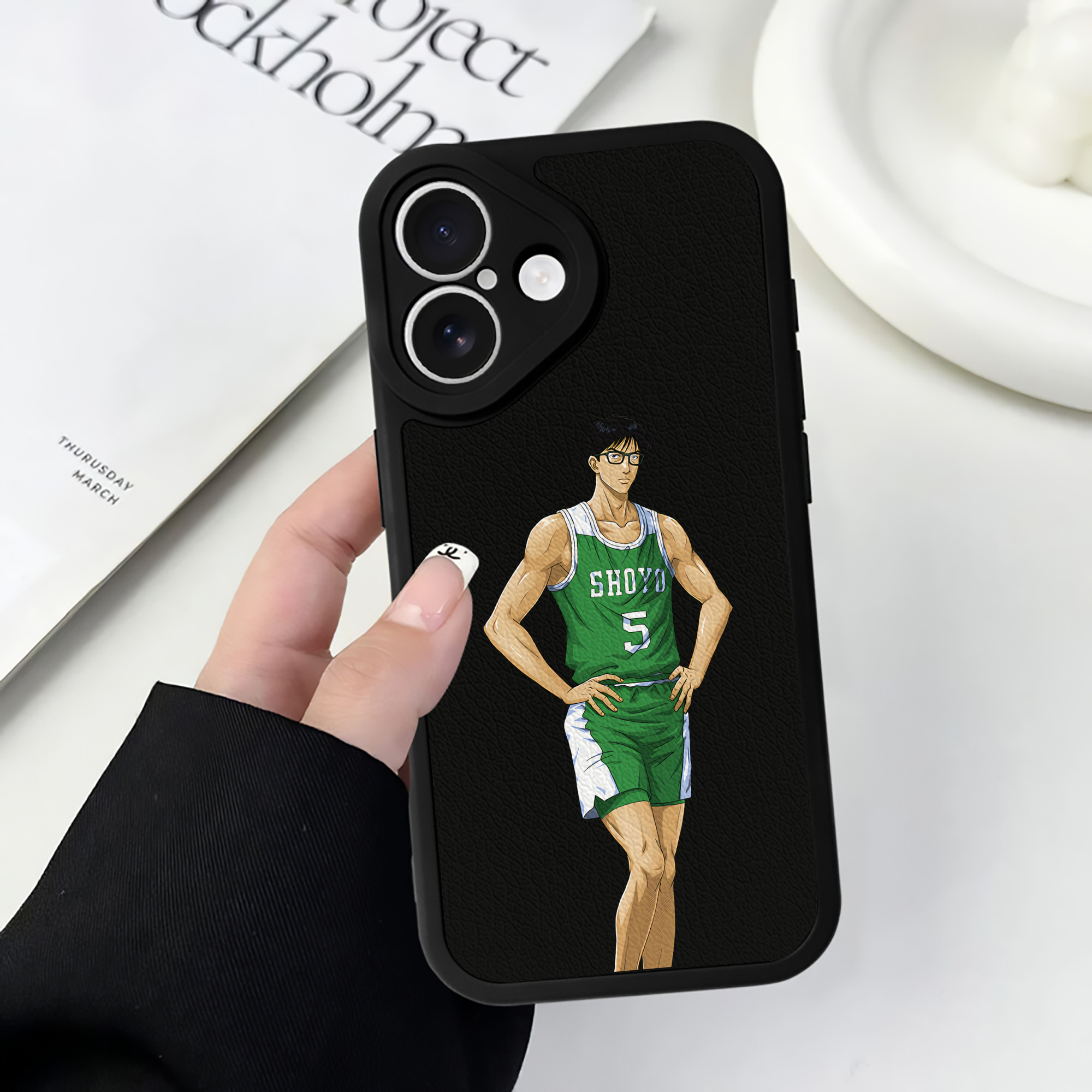 （画像用） SLAM DUNK／スラムダンク 【iPhone 16シリーズ対応】シリコンスマホケース（レザー調） 材質：シリコン